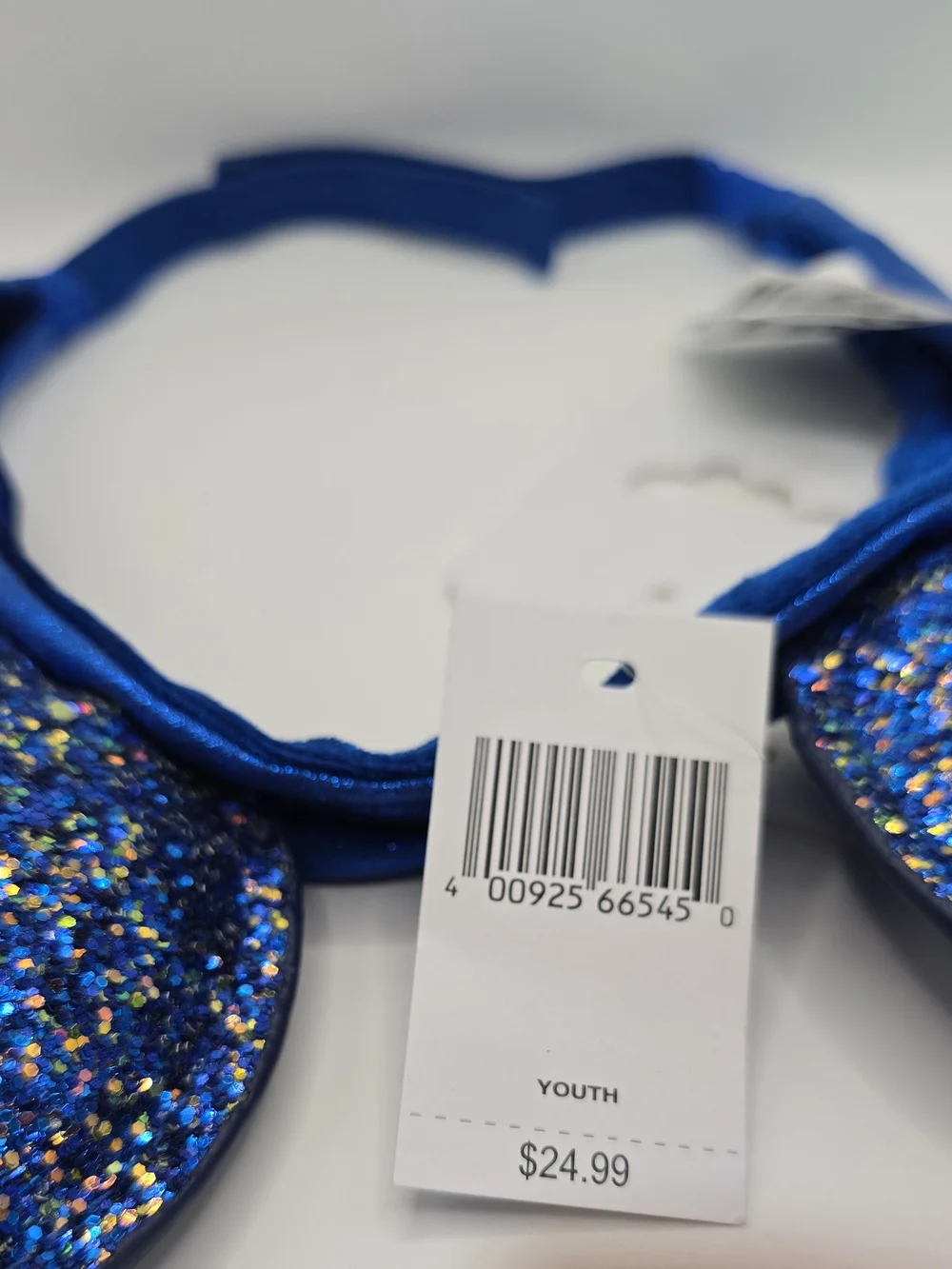 NWT - Disney Blue Glitter Mouse Ear Headband